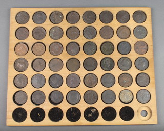 Forty eight 19th Century bronze tokens including anti slavery,masonry etc 