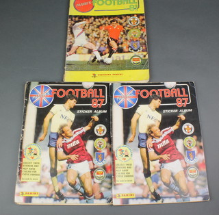 A complete 1981 Panini football sticker album  together with 2 ditto 1987 series 
