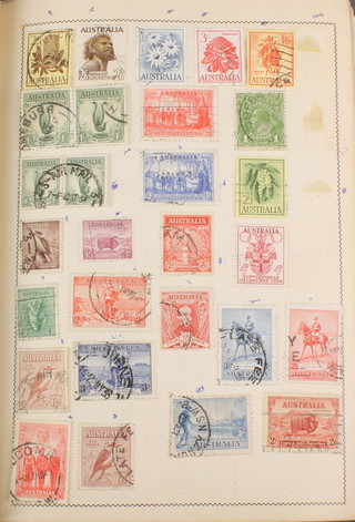 A stamp album of mint and used stamps A-I 