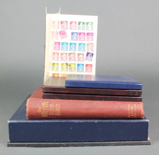 A Metro album of world stamps, a Worldwide stamps album and 4 stock books of used GB stamps 
