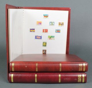 3 Stanley Gibbons albums of Australia, Canada, Hong Kong,