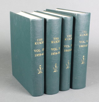 Volumes 2,3,4 and 5 of "The Kukri" 1954-1958, 1959-1961, 1962-1964 and 1965-1967