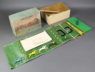 An Escalado race game with 5 horses (1f), boxed, (box damaged)
