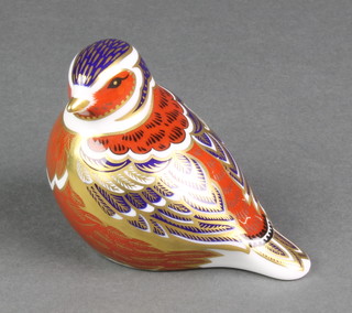 A Royal Crown Derby paperweight in the form of a bird LV1 4" 