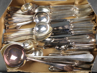 A quantity of silver plated modern flatware 