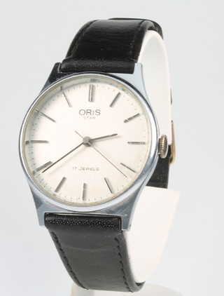 A gentleman's gilt cased Roamer Searock calendar wristwatch, an Oris Star ditto 