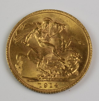 A 1914 sovereign 