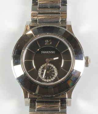 A Swarovski wristwatch with seconds at 6 o'clock