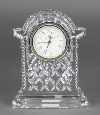 A Waterford crystal timepiece 8" 