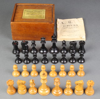 A Staunton chess set 