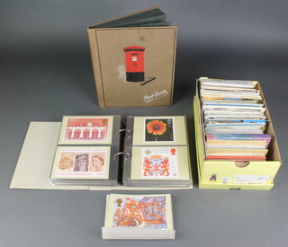 An album of 1930's and later Continental coloured postcards together with a collection of Post Office postcards, and others including postcards from The Masons (James Mason and his wife) 