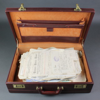 A case containing various early 20th Century domestic and household bills etc 