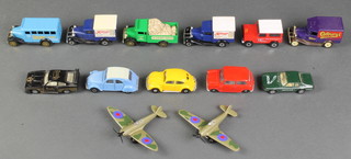 A small collection of Matchbox and Corgi toy cars