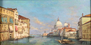 Early 20th Century oil on board, The Grand Canal Venice, unsigned 10" x 18" 