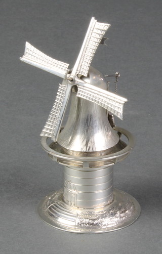 A Continental silver model of a windmill  59 grams 4" 