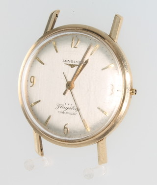 A gentleman's 9ct yellow gold Longines Flagship automatic wristwatch 