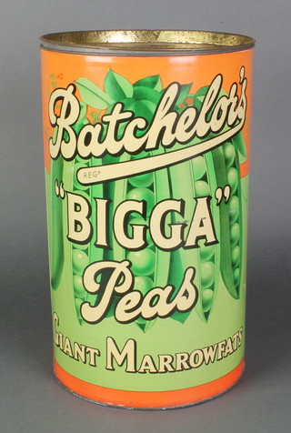A shop display tin for Batchelors 'Bigga Peas' Giant Marrowfats 14" 