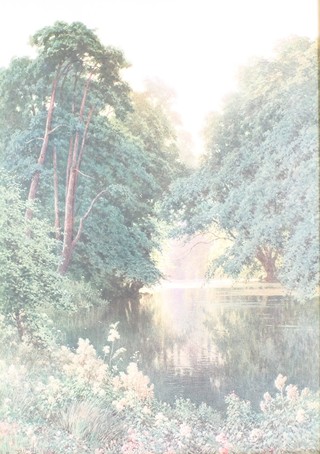 Sutton Palmer, prints, "A "Woodland Mirror" and "Spring Time in the Woods/Morning" 24" x 17" 
