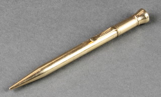 A 9ct yellow gold S Mordan Everpoint propelling pencil 