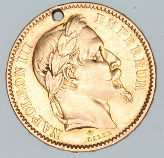 A 20 franc 1864, a 5 franc 1862