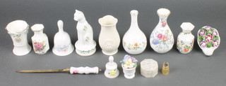 A Wedgwood Avebury baluster vase 5", a quantity of decorative china 