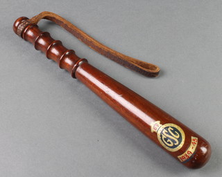 An officer's Police truncheon marked GSC 1939-45, 11" 