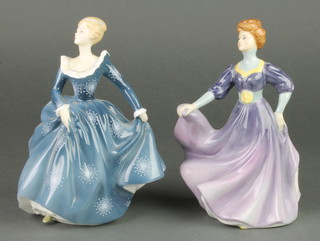 Two Royal Doulton figures - Fragrance HN2334 7 1/2" and Jacqueline HN2233 7 1/2" 