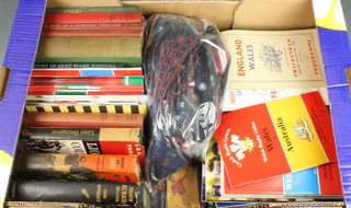 A box of various Rugby Union programmes, cup ties etc