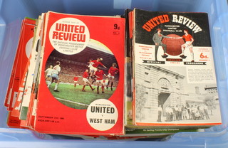 Approximately 400 Manchester United FC football programmes from the 1960's - 2000's 