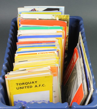 A collection of 1960's and 70's Torquay United FC football programmes 