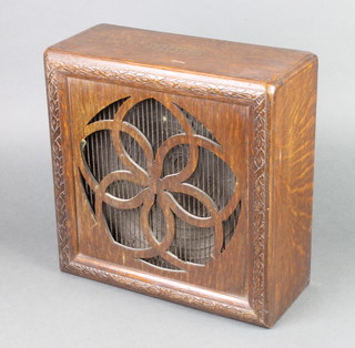 A Celestion radio speaker contained in an oak case 12" x 12"