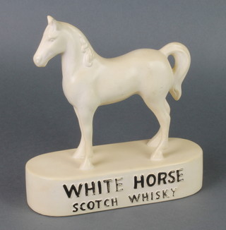 A 1930's Klesloro ware advertising figure White Horse Whisky 10"  