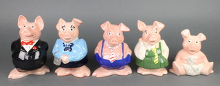 Five Natwest Piggy Banks