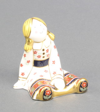 A Royal Crown Derby Japan pattern paperweight Treasures of Childhood Fleur 2 1/2"