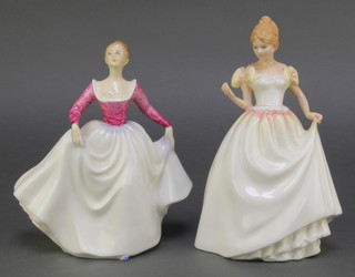 2 Royal Doulton figures - Gift of Love HN3427 8" boxed and Lisa HN3265 7" boxed 