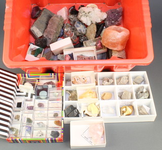 A collection of various geological samples