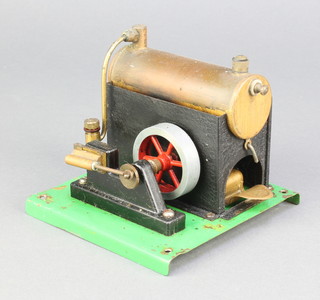 A 1940's SLE model standard No.1540 stationary steam engine complete with burner 4"h x 4 1/2"w x 4 1/2d 