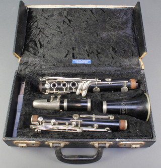 A Corton clarinet, cased 