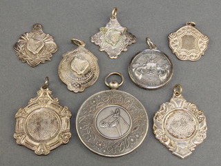 Minor silver plated sports medallions
