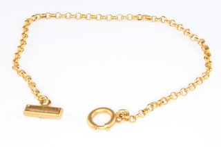 A 9ct yellow gold chain 3.4 grams 