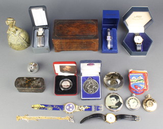 A gentleman's Uno Masonic wristwatch and minor watches etc 