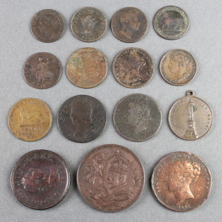 Minor bronze coins and tokens
