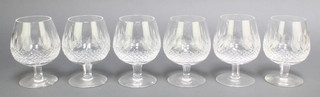 A set of 6 Waterford Crystal Colleen pattern brandies 