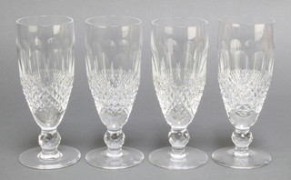 A set of 4 Waterford Crystal Colleen pattern wine glasses 