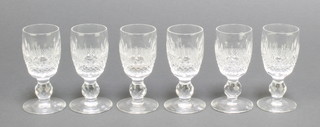 A set of 6 Waterford Crystal Colleen pattern liqueurs