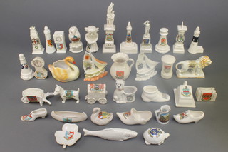 A collection of crested vessels including a ship, imp and terrier 