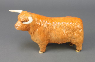 A Beswick figure of a Highland Bull 4"
