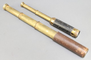 A Britannic 15 x 3 draw telescope and 1 other 3 draw telescope 