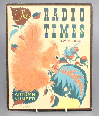 Original art work for The Radio Times September 11th 1936, volume 52 10 1/2" x 8 1/2" 