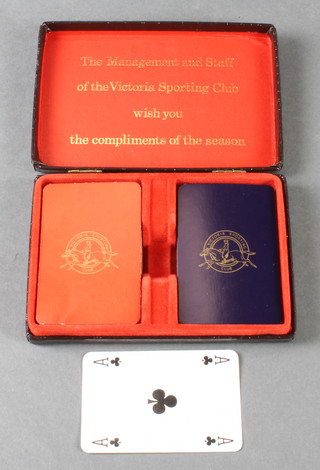 A set of Victory Sporting Club playing cards 
